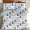 Posteljina Cotton 200x220 C6 1 411 plavi krugovi