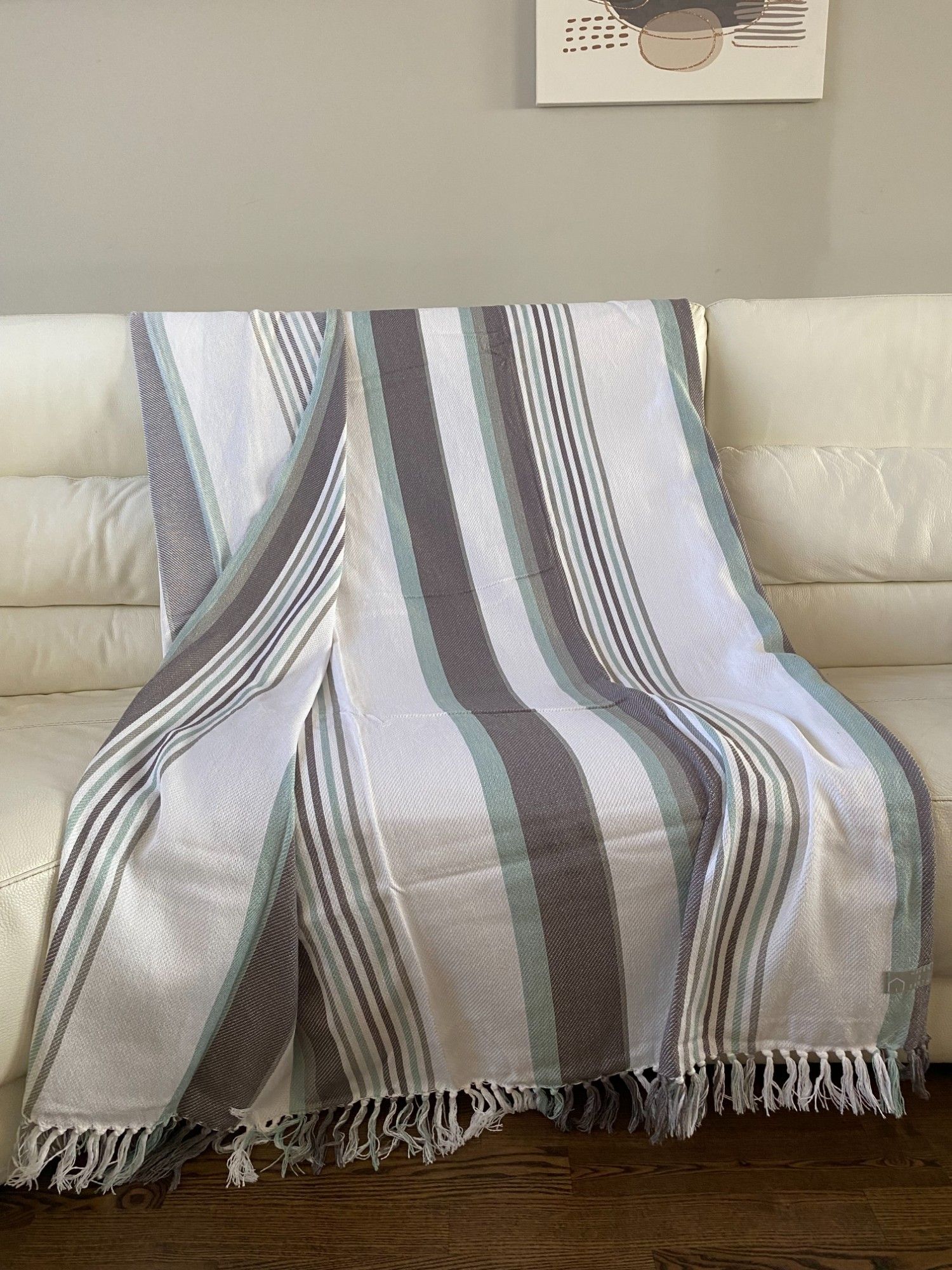 Ćebe Resa 150x200cm braon/belo 3 Ćebe Resa 150x200cm braon/belo