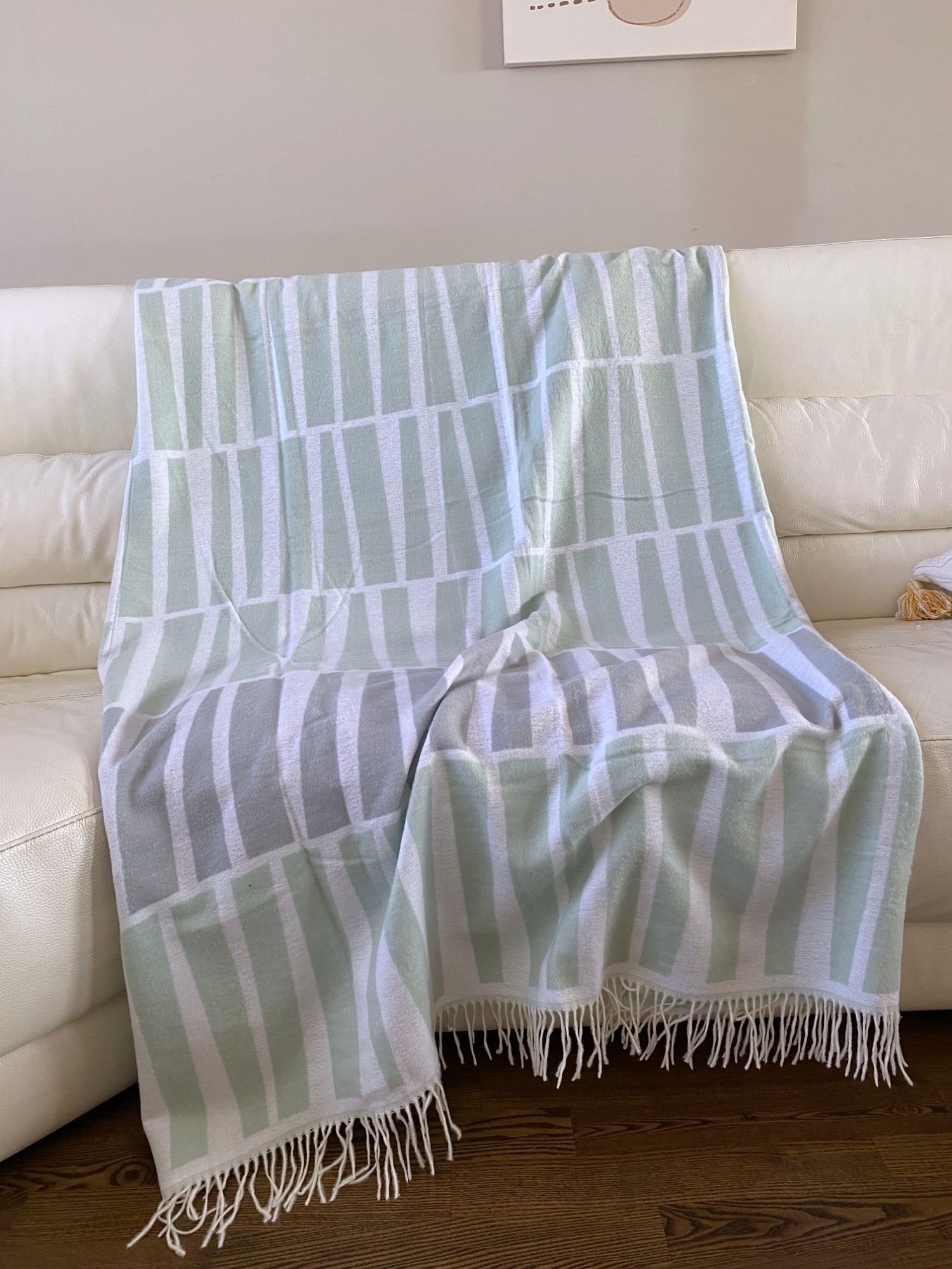 Ćebe Resa 150x200cm zeleno/sivo 3 Ćebe Resa 150x200cm zeleno/sivo