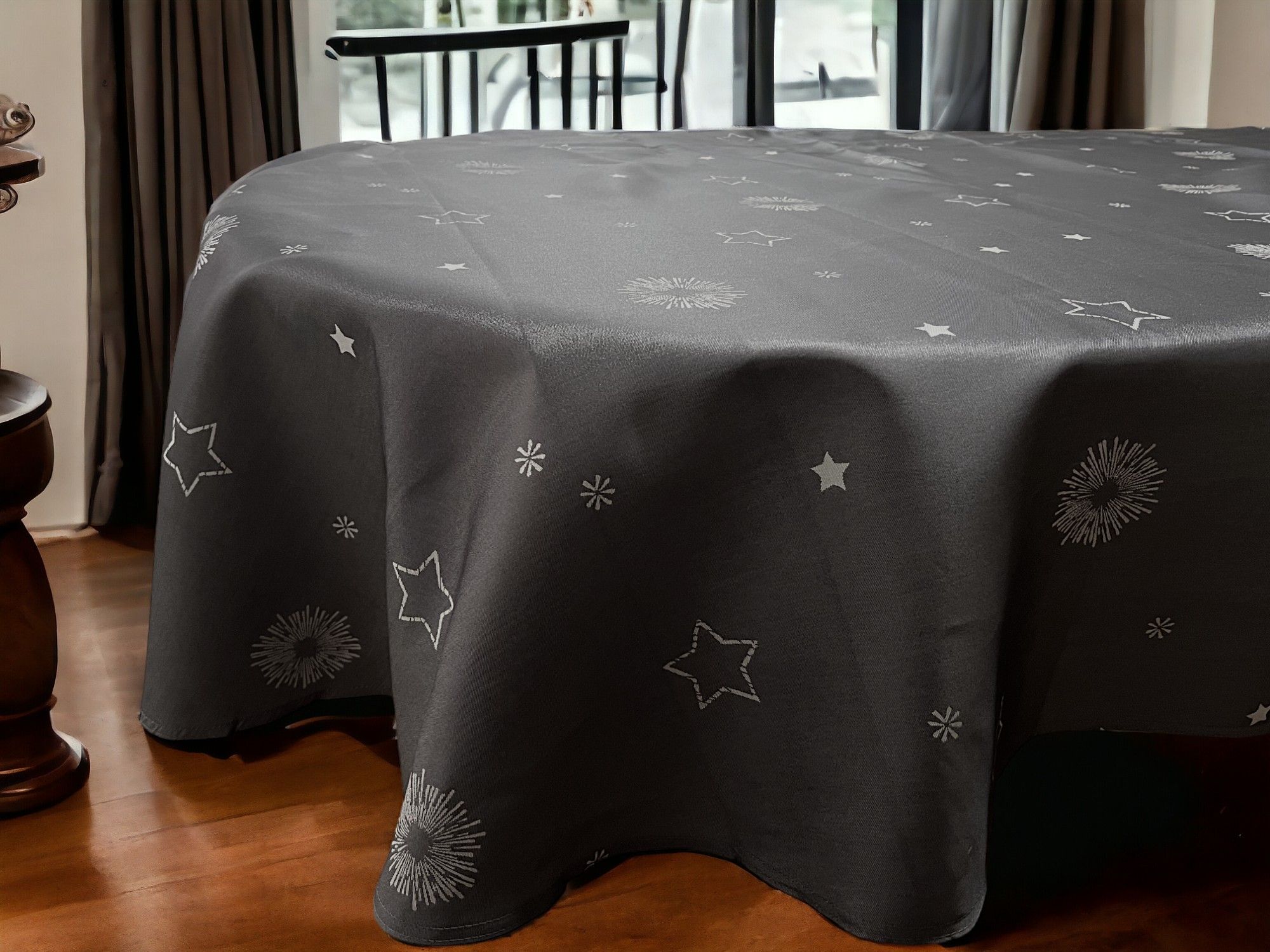 Stolnjak Okrugli 150cm Grey Star 3 stolnjak.jpg