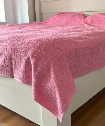 Frotirni prekrivač 200x200cm Roze boja