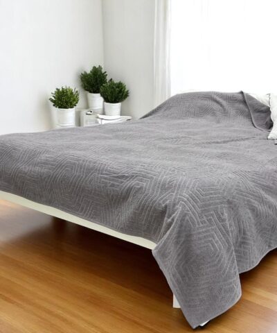Frotirni prekrivač Winter 400g/m2 200x240cm Siva boja
